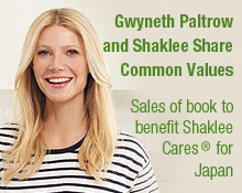 Gwyneth Paltrow and Shaklee share common values