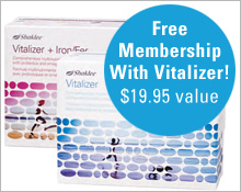 Free membership with Shaklee Vitalizer