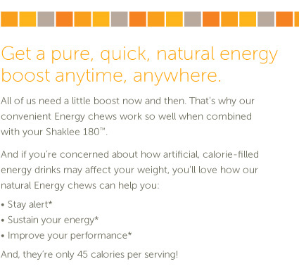 Get a pure, quick, natural energy boost anytime, anywhere.