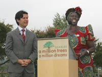 Roger Barnett and Dr. Wangari Maathai